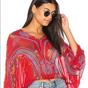Free People ‘Beneath The Sea’ Red Top